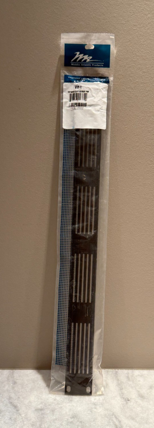 Middle Atlantic Products  VTP-1  1SP Anodized Slotted Vent Panel