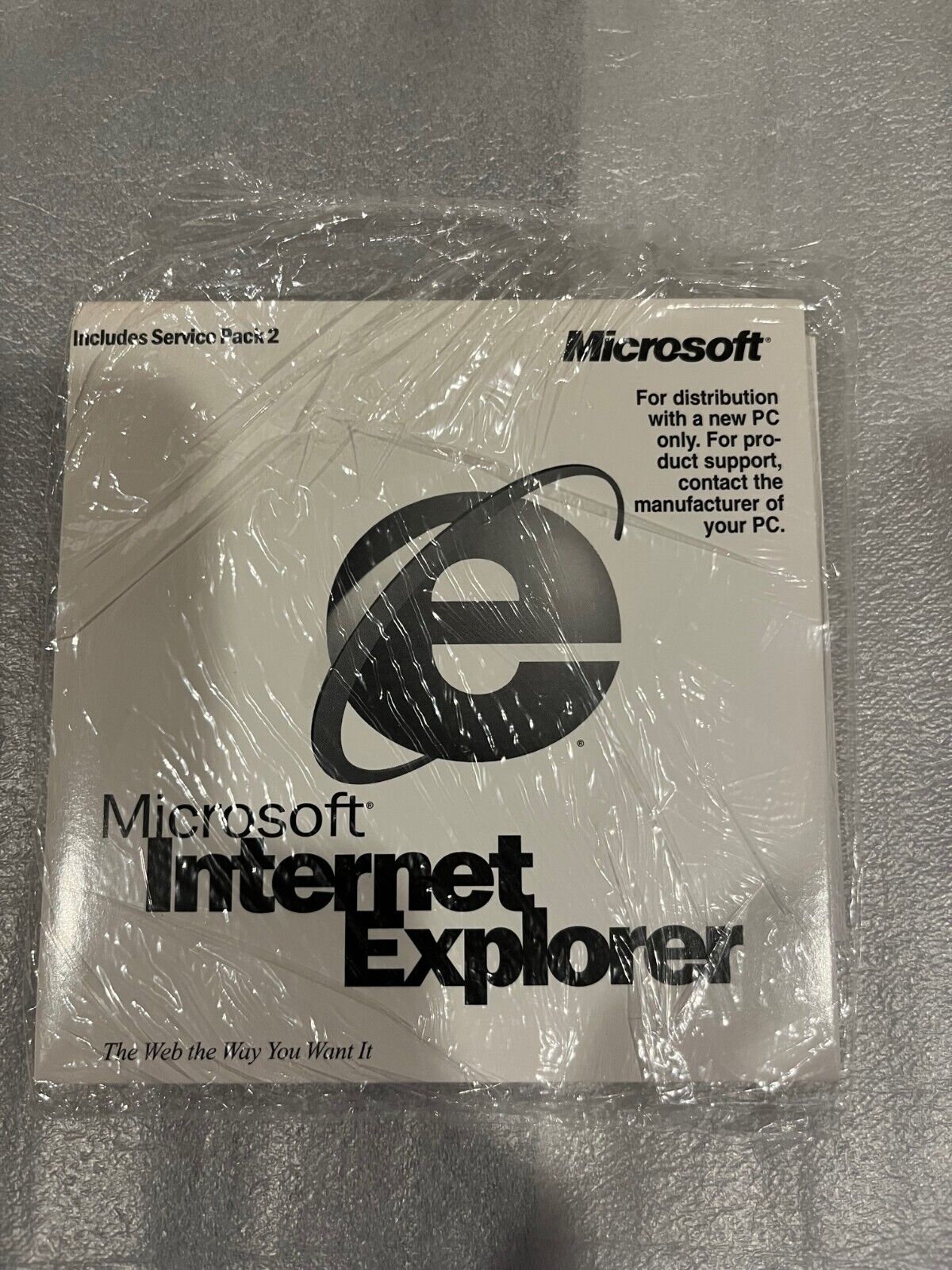 Sealed Microsoft Internet Explorer CD-ROM - Includes Service Pack 2