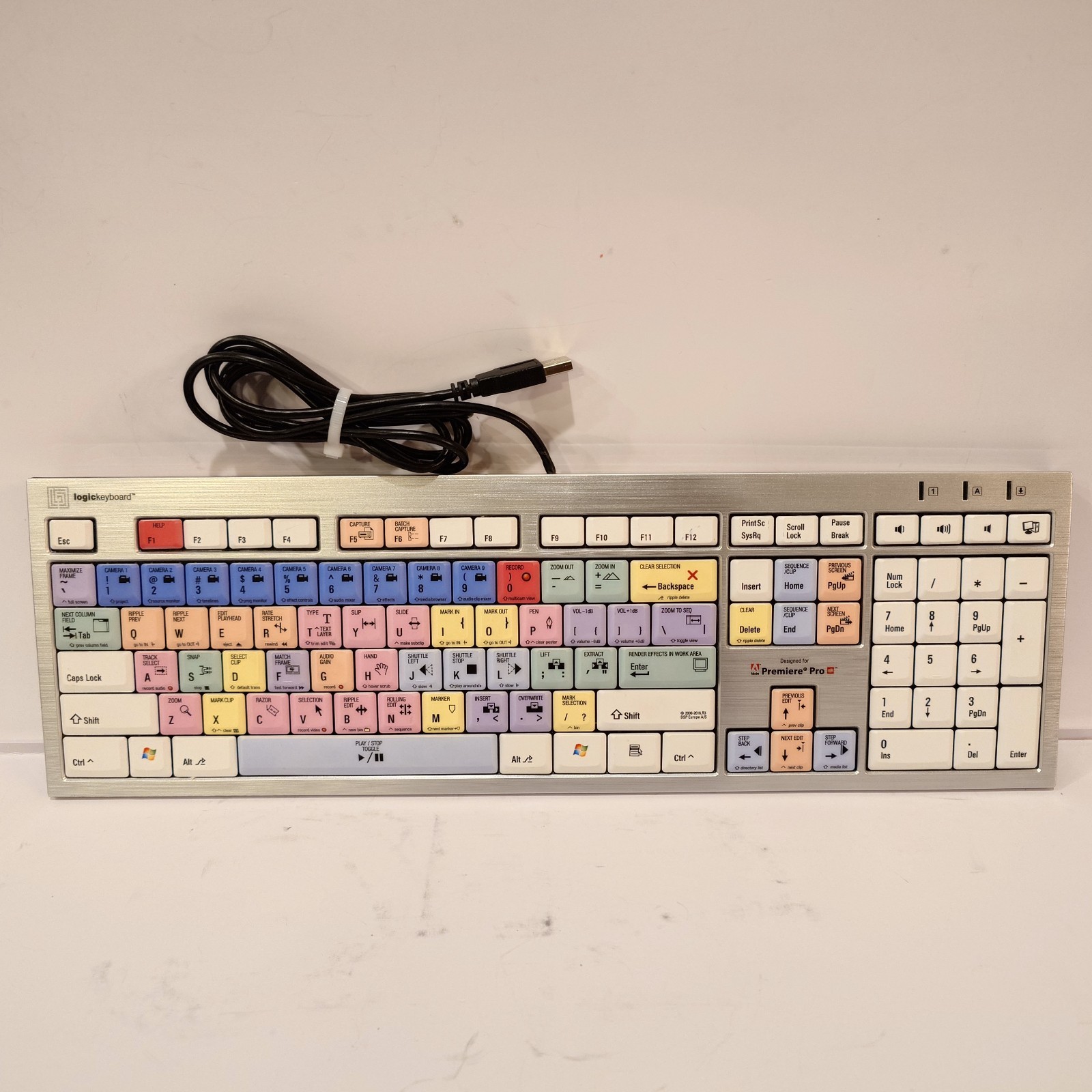 LogicKeyboard Qwerty Keyboard for Adobe Premiere Pro LXH-JME7596H