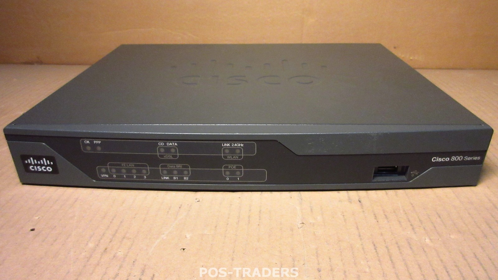 CISCO 888 888-K9 G.SHDSL Security Router with ISDN/BRI Interface - EXCL PSU