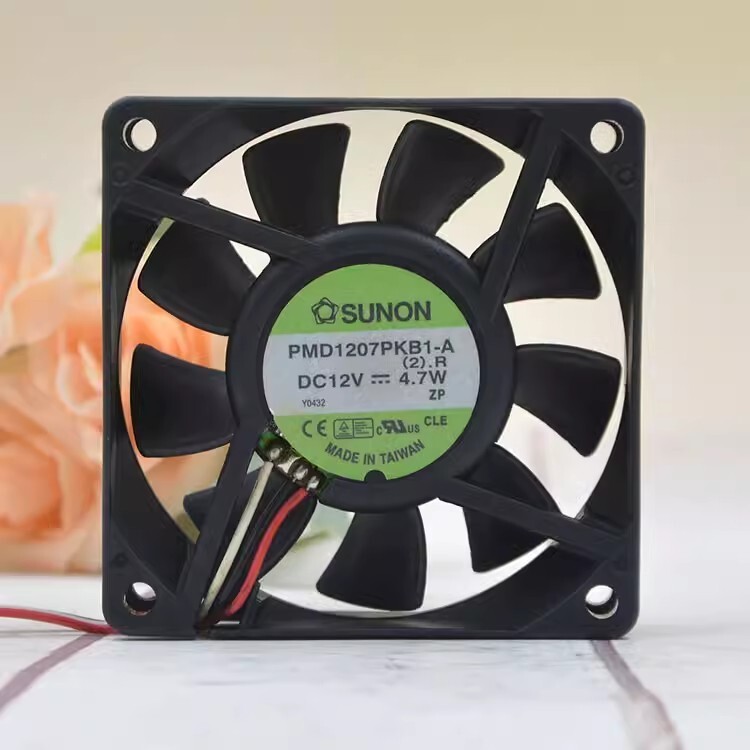 SUNON 7020 DC12V 4.7W PMD1207PKB1-A 7CM 3-Wire Cooling Fan