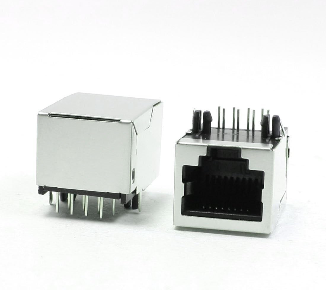 CAT5/5e/6 Computer LAN 8P8C RJ45 PCB Jacks Female Connectors 5 Pcs
