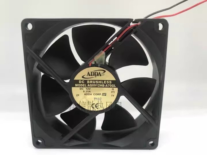1PCS Genuine ADDA 9225 AQ0912HB-A70GL DC12V 0.25A 92x25mm Waterproof Fan