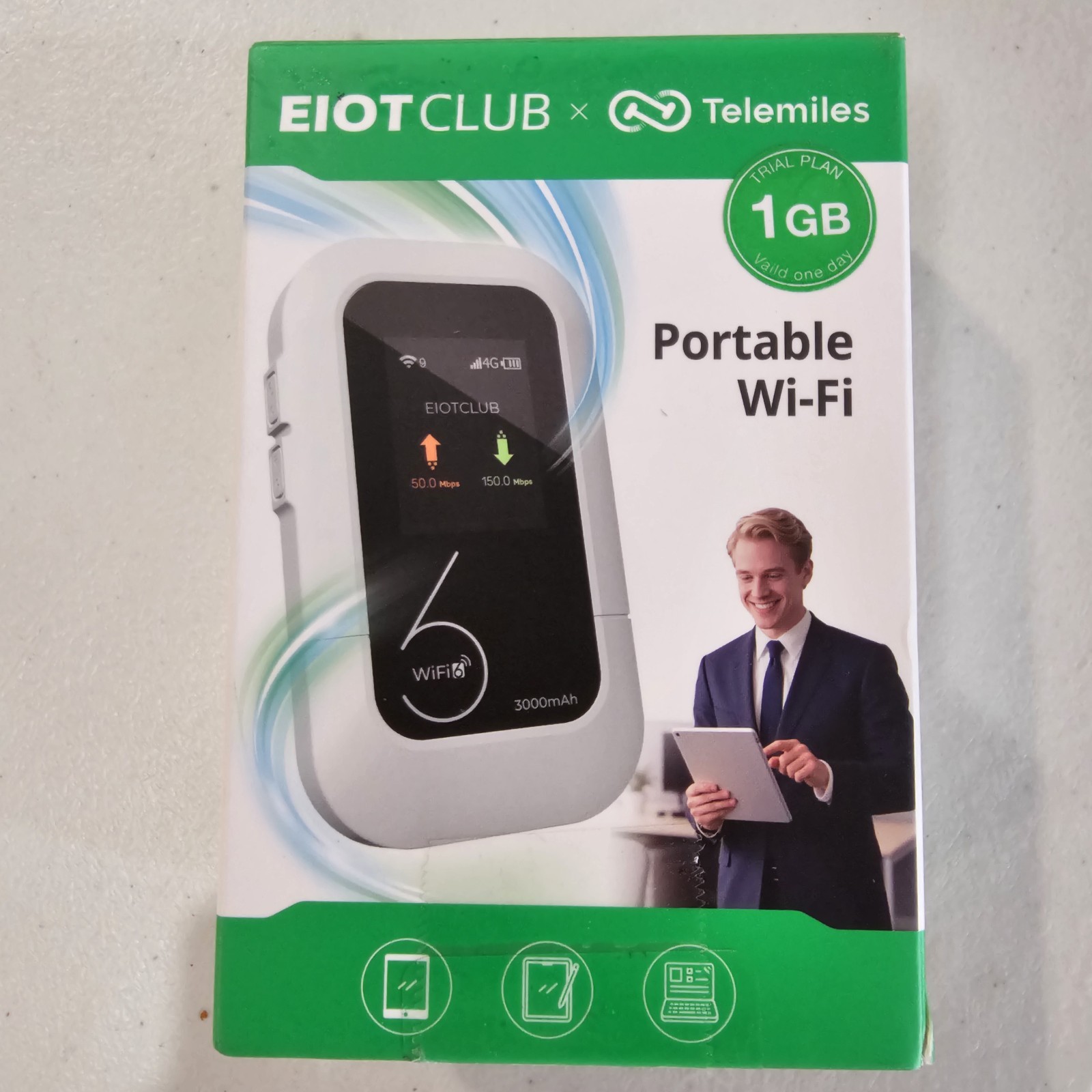 New 4G LTE Portable WiFi 6 Hotspot Mobile Internet Eioclub Modem E-sim Pocket Wi