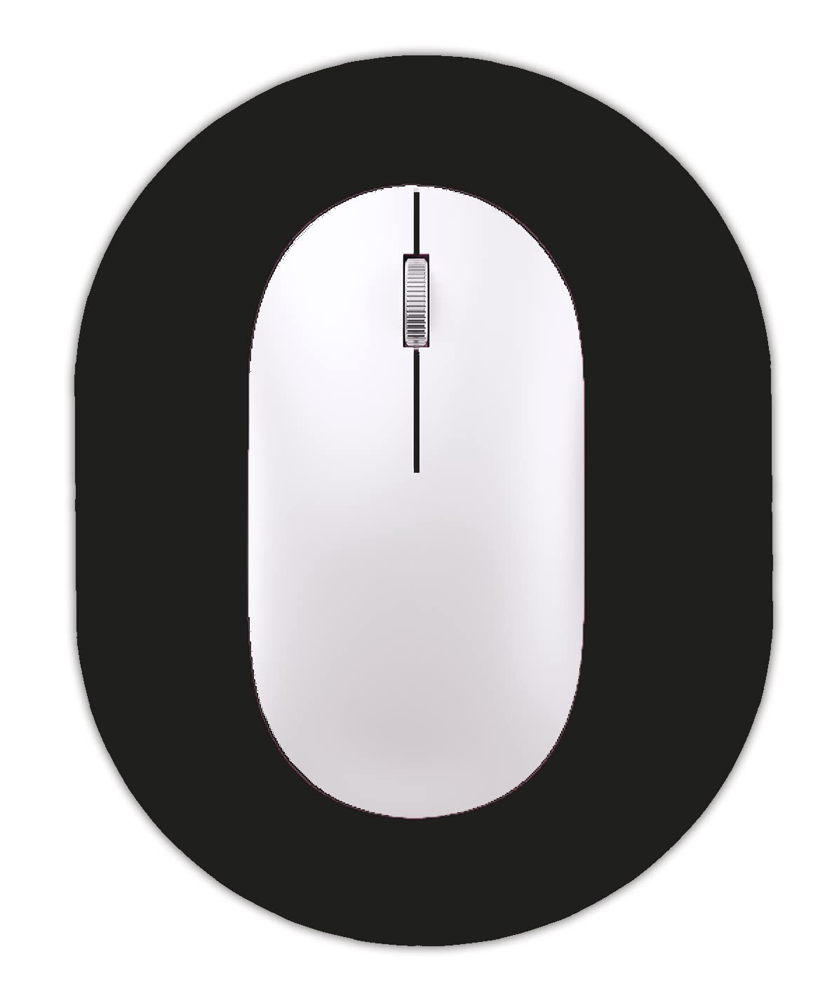 GZXHS Small Mouse pad, Portable, Waterproof 6X8 inchesoval small, 1-black