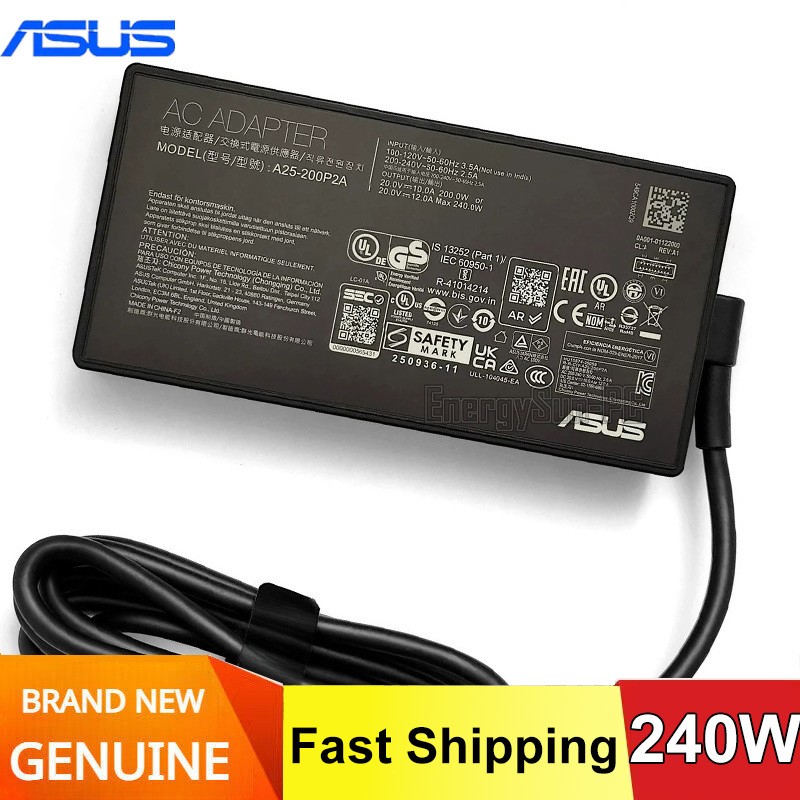 Original ASUS A25-200P2A 200W~240W ADP-200KB B AC Adapter Power Supply Charger