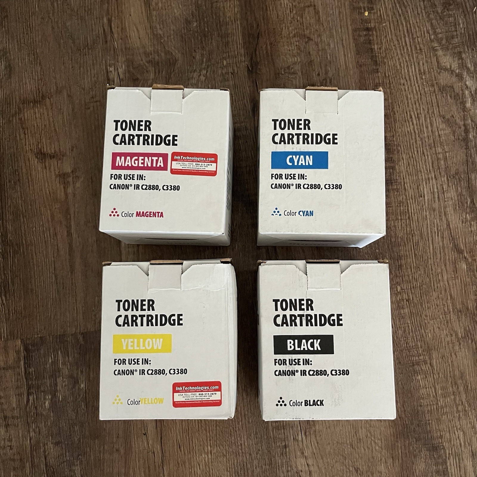 Compatible GPR-23 Toner Cartridge 4-Pack Set for Canon iR C2880 C3380 CMYK Set