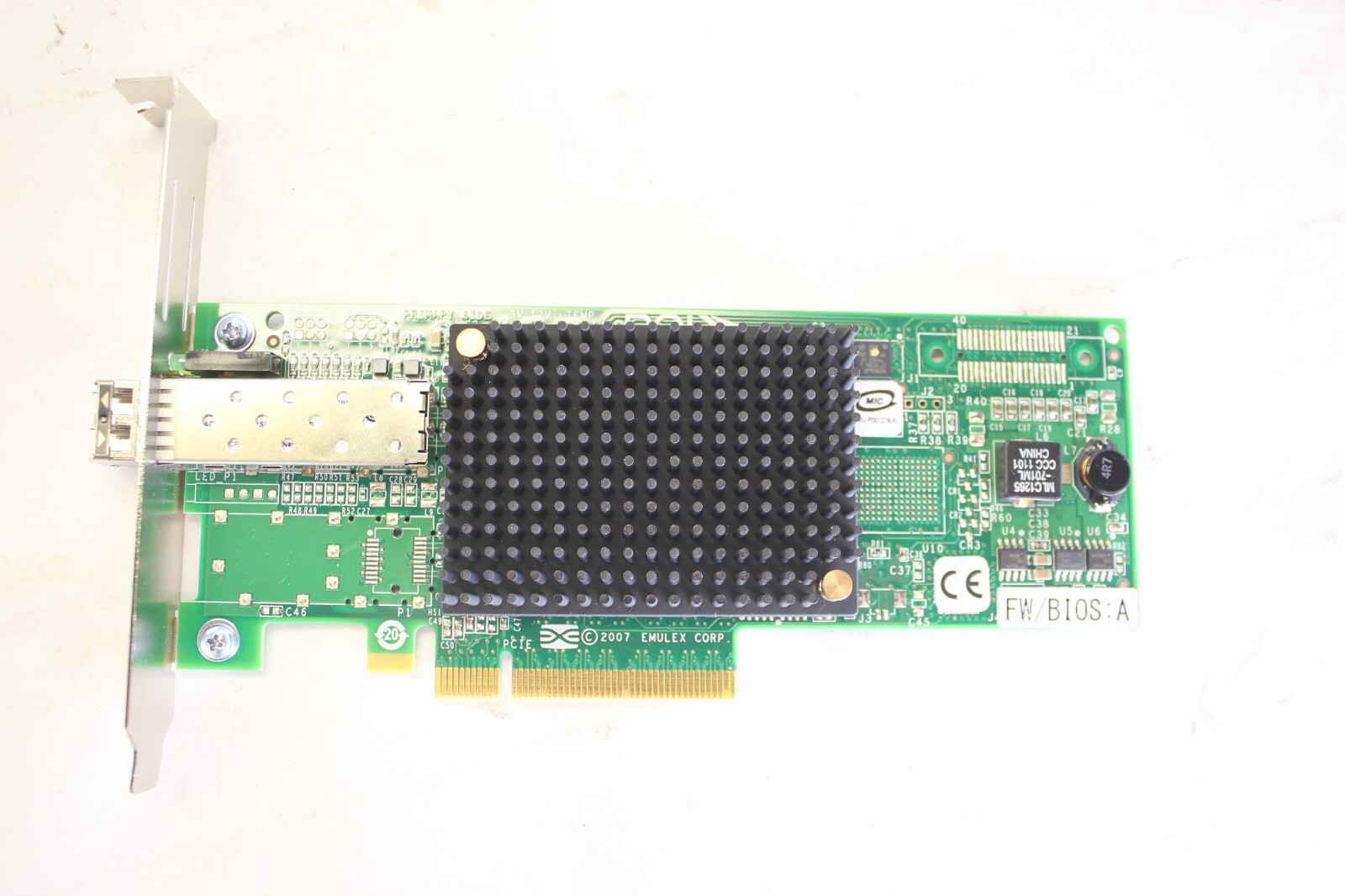 Emulex LPE1250 8Gb Fibre Channel PCI Express 2.0 Single Channel Host Bus Adapter