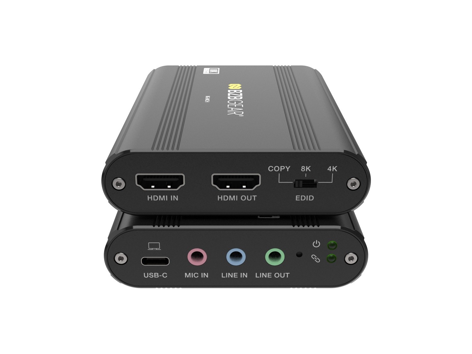 BZBGEAR HDMI 2.1 to USB-C 4K60 Video Capture Card Box w/ 8K60 Input/Loop-Out