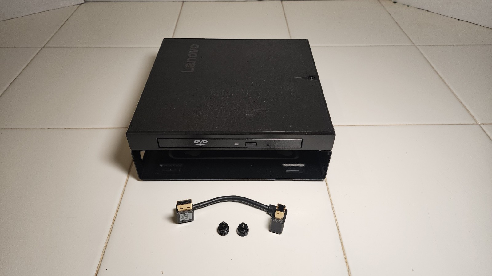 Lenovo Tiny DVD Optical Drive and Bracket with USB Cable and Screws - Never Used