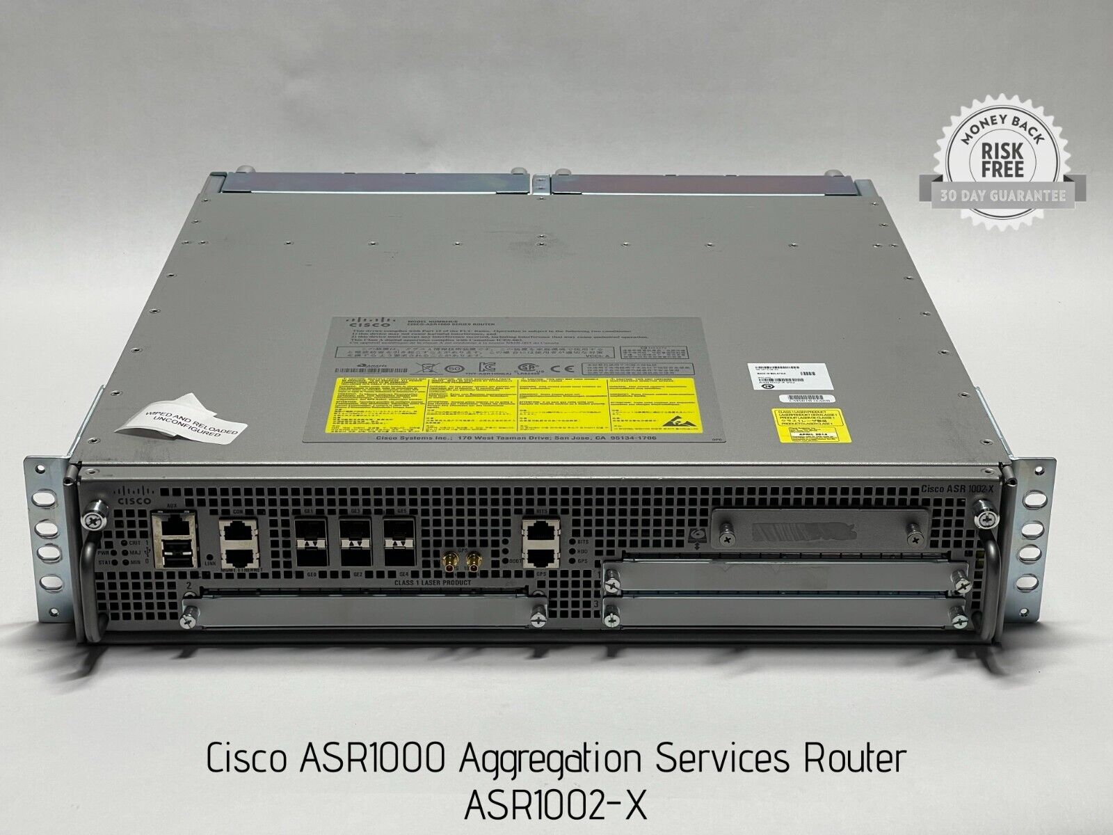 Cisco ASR1000 Aggregation Services Router ASR1002-X w/ 2x PSU