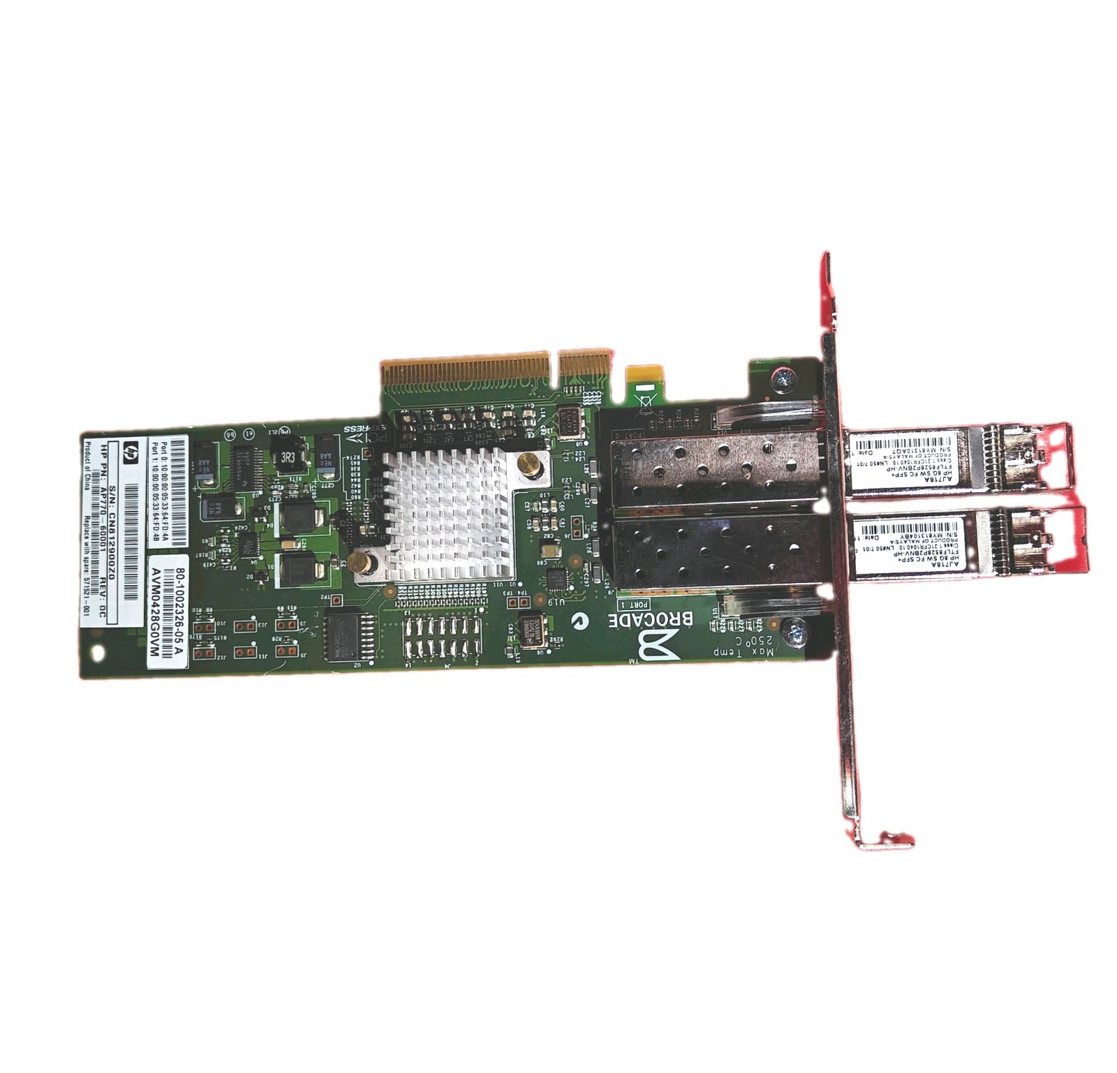 571521-001 HP 82B AP770A AP770-60001 BROCADE 825 Full Brackets w/ 2x AJ718A
