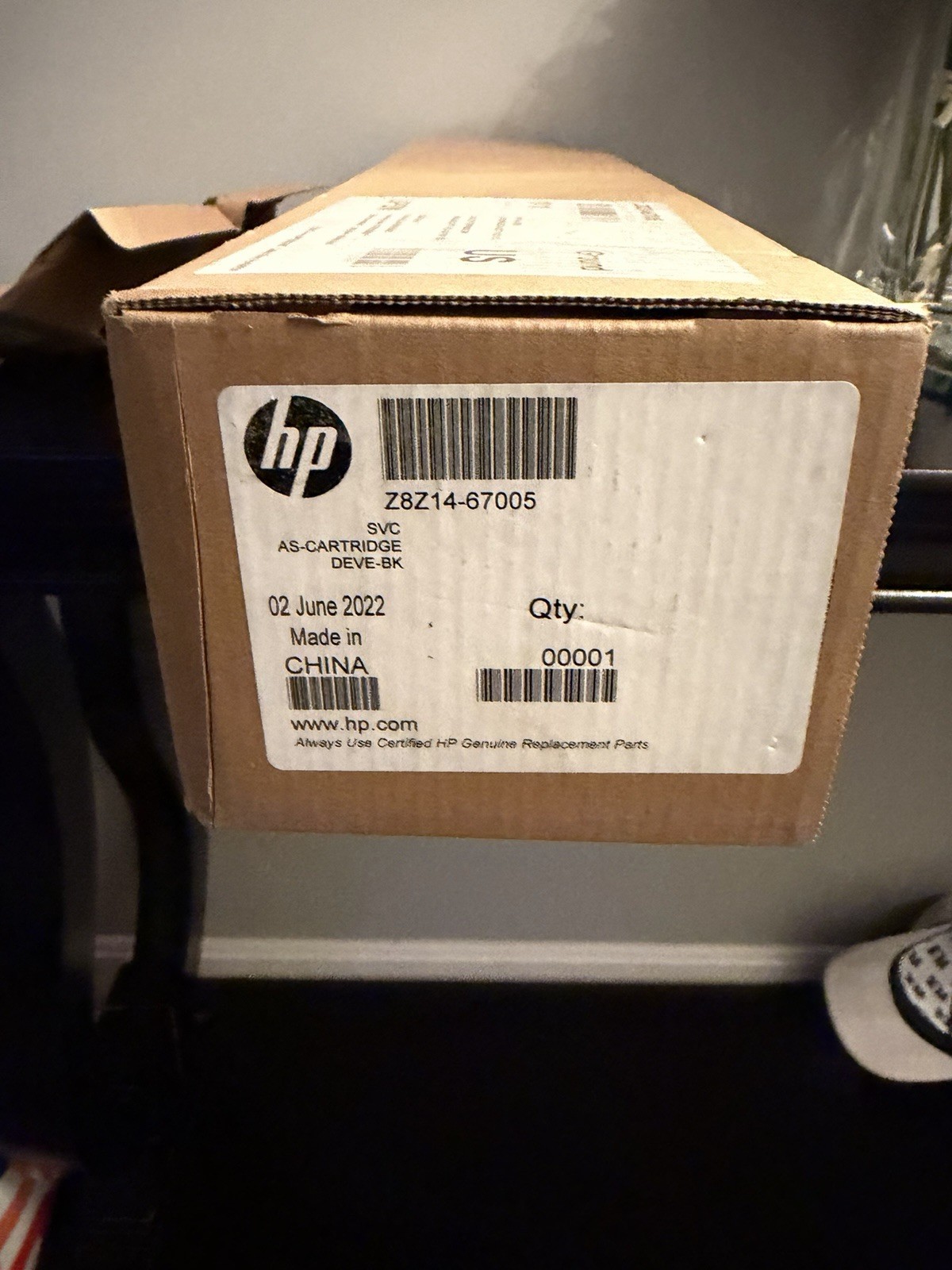 Genuine Z8Z14-67005 HP LaserJet E87640 Developer Unit Black NEW SEALED