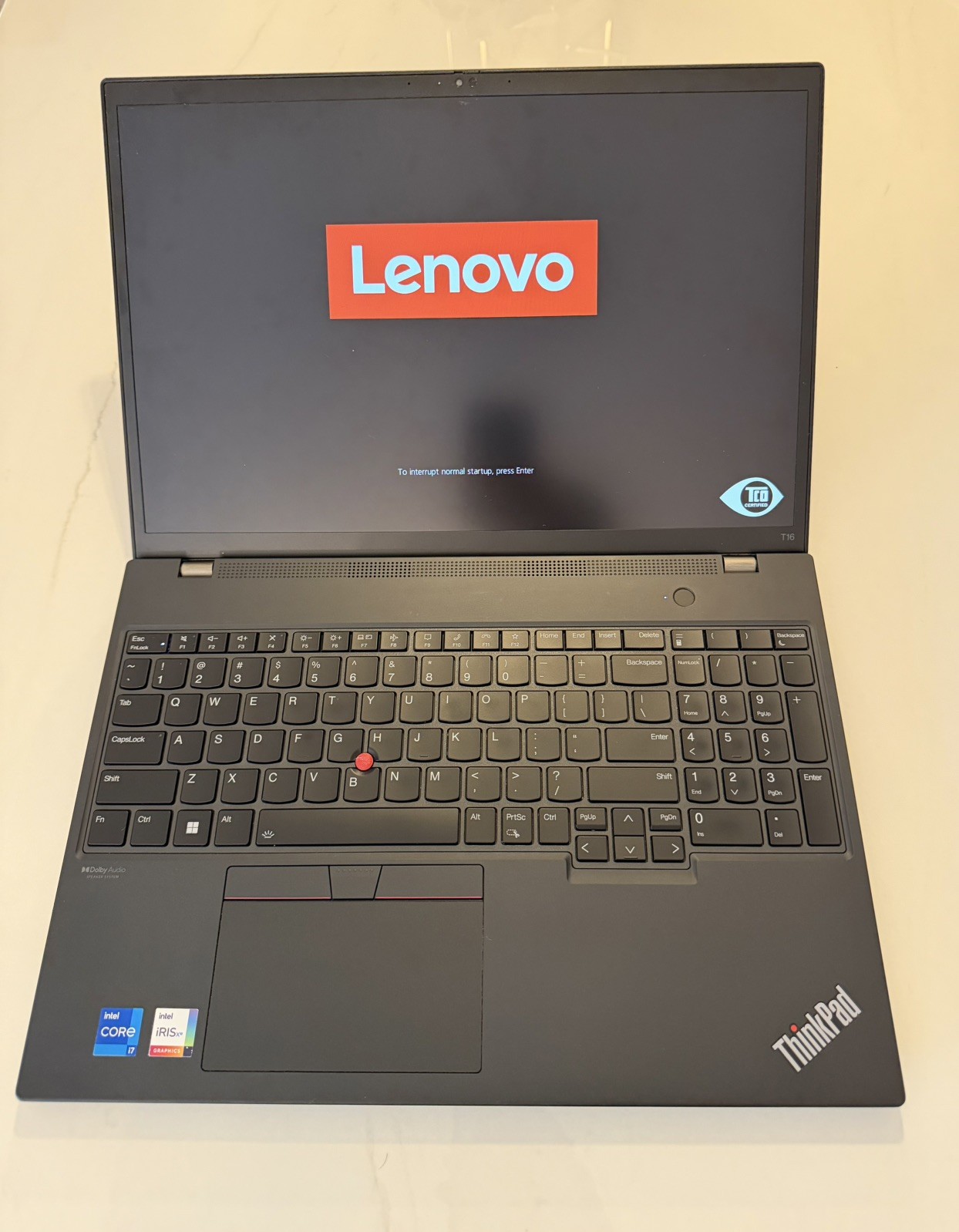 Lenovo ThinkPad T16 Gen 1, Core i7, 40GB DDR4, 512GB SSD,