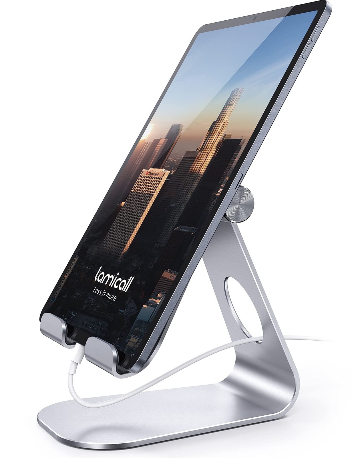 Lamicall S1 Tablet Stand, Adjustable Holder - 4 inches, 1-Silver