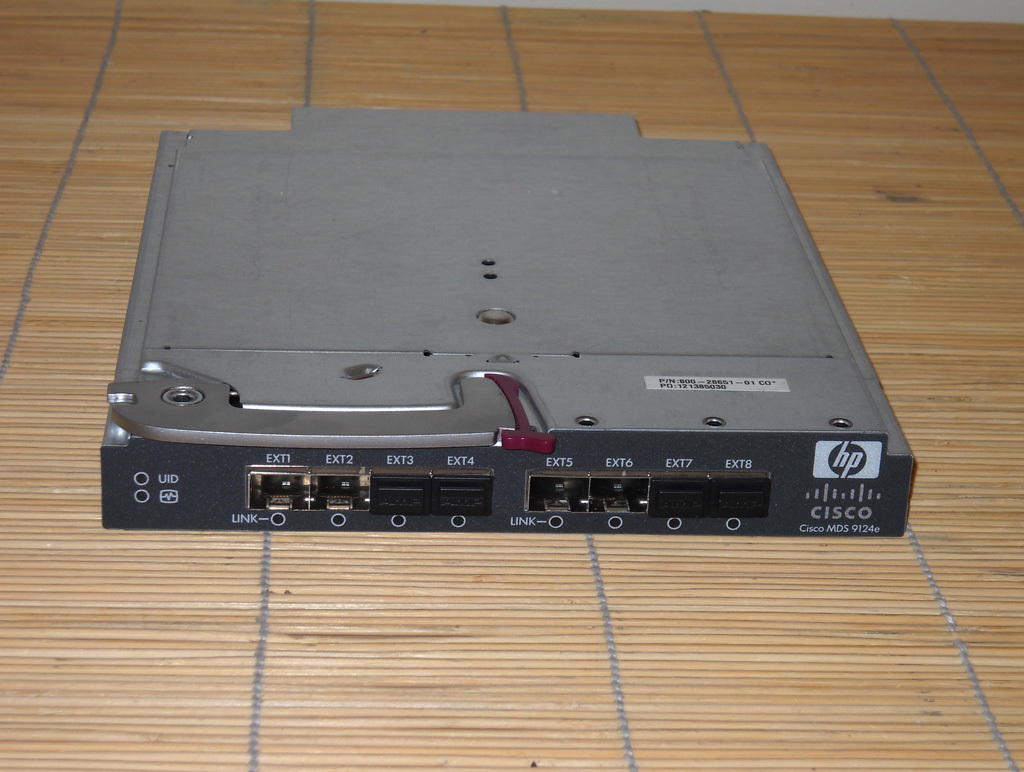 Cisco DS-HP-FC-K9 MDS 9124e Fabric Switch for HP c-Class BladeSystem P/N: AG642A