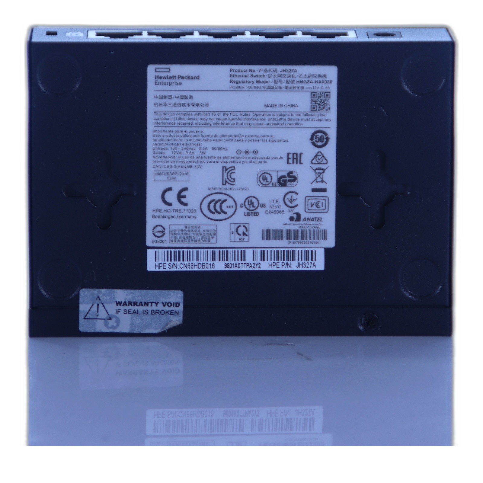 HPE OfficeConnect 1405 5G v3 JH327A 5-Port Gigabit Ethernet Switch