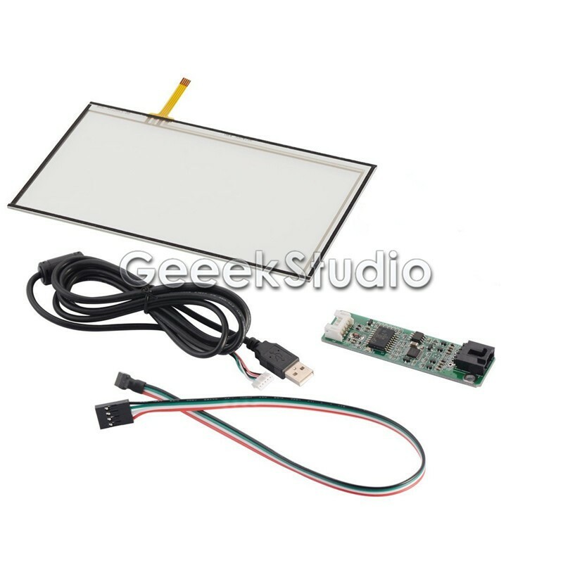 7 inch 4-Wire Resistive LCD Touch Screen Panel Glass Sensor Kit for AT070TN92