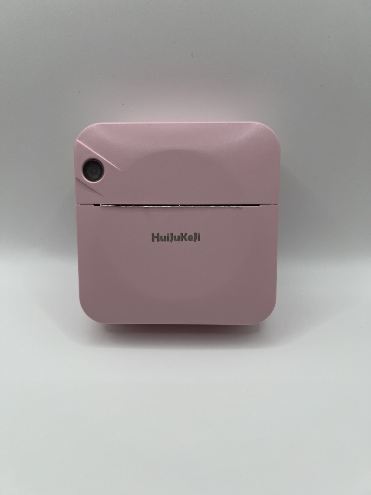 HuiJuKeJi Portable Pink Mini Handheld Thermal Sticker Printer w/ Printer Paper