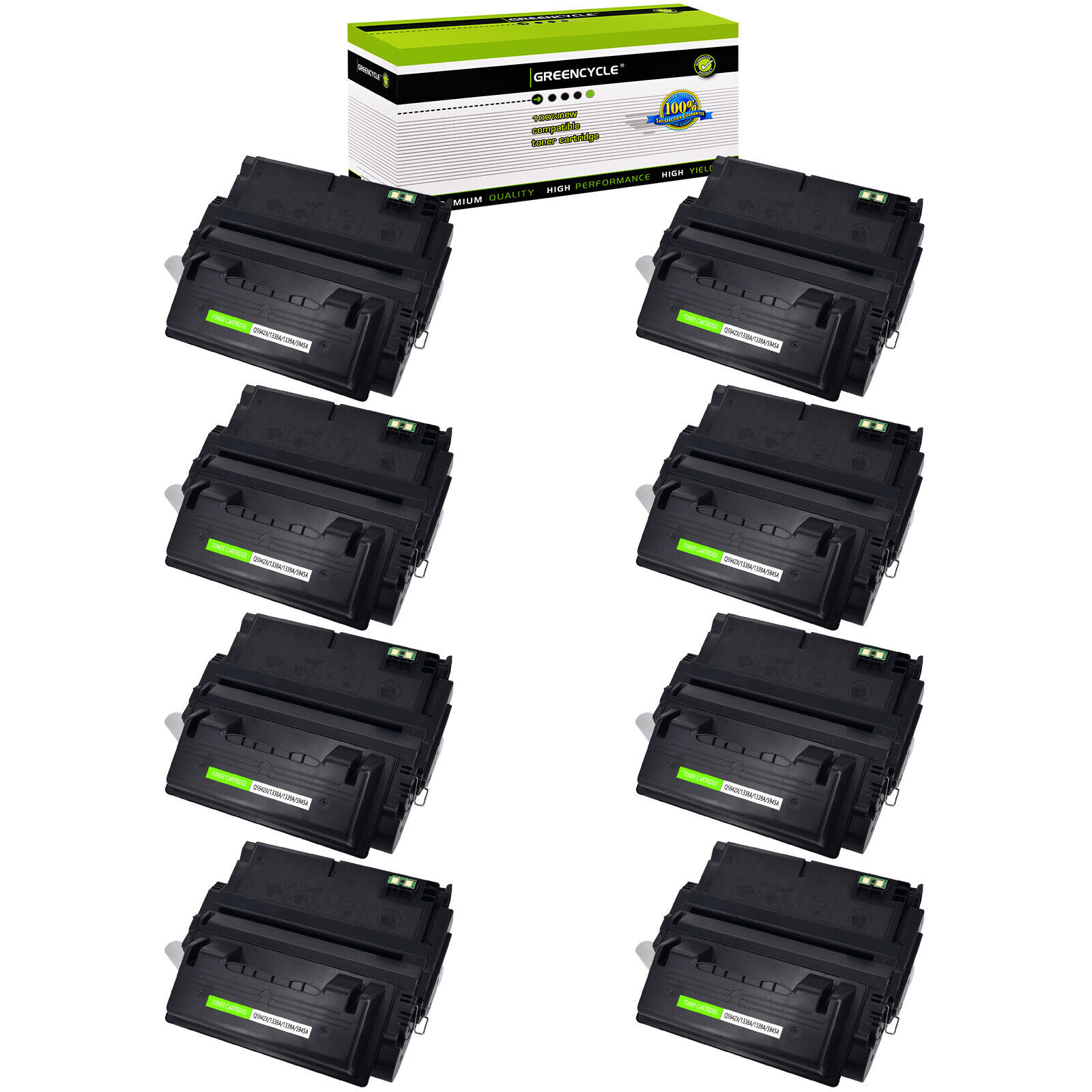 8PK Q5942X 42X Black Laser Toner Cartridges For HP LaserJet 4350n 4350L 4350tn