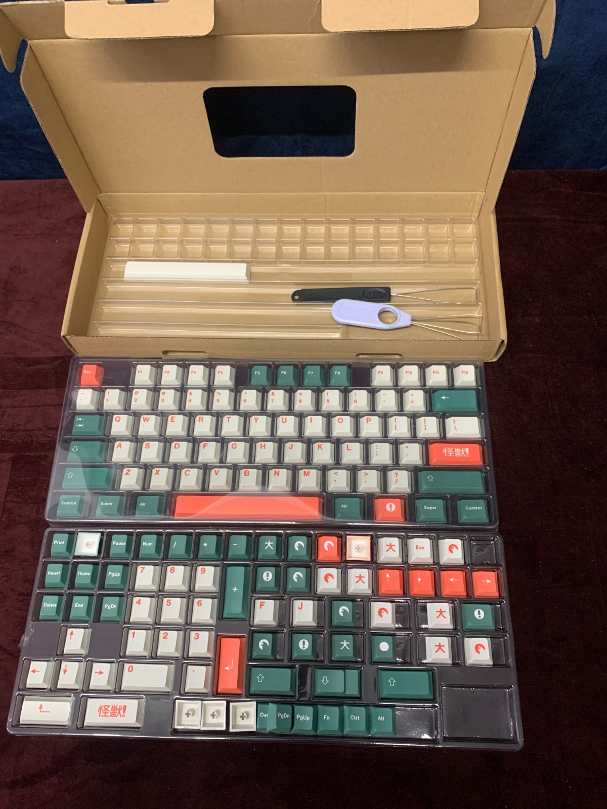 GMK Kaiju style PBT mechanical keyboard keycap set.