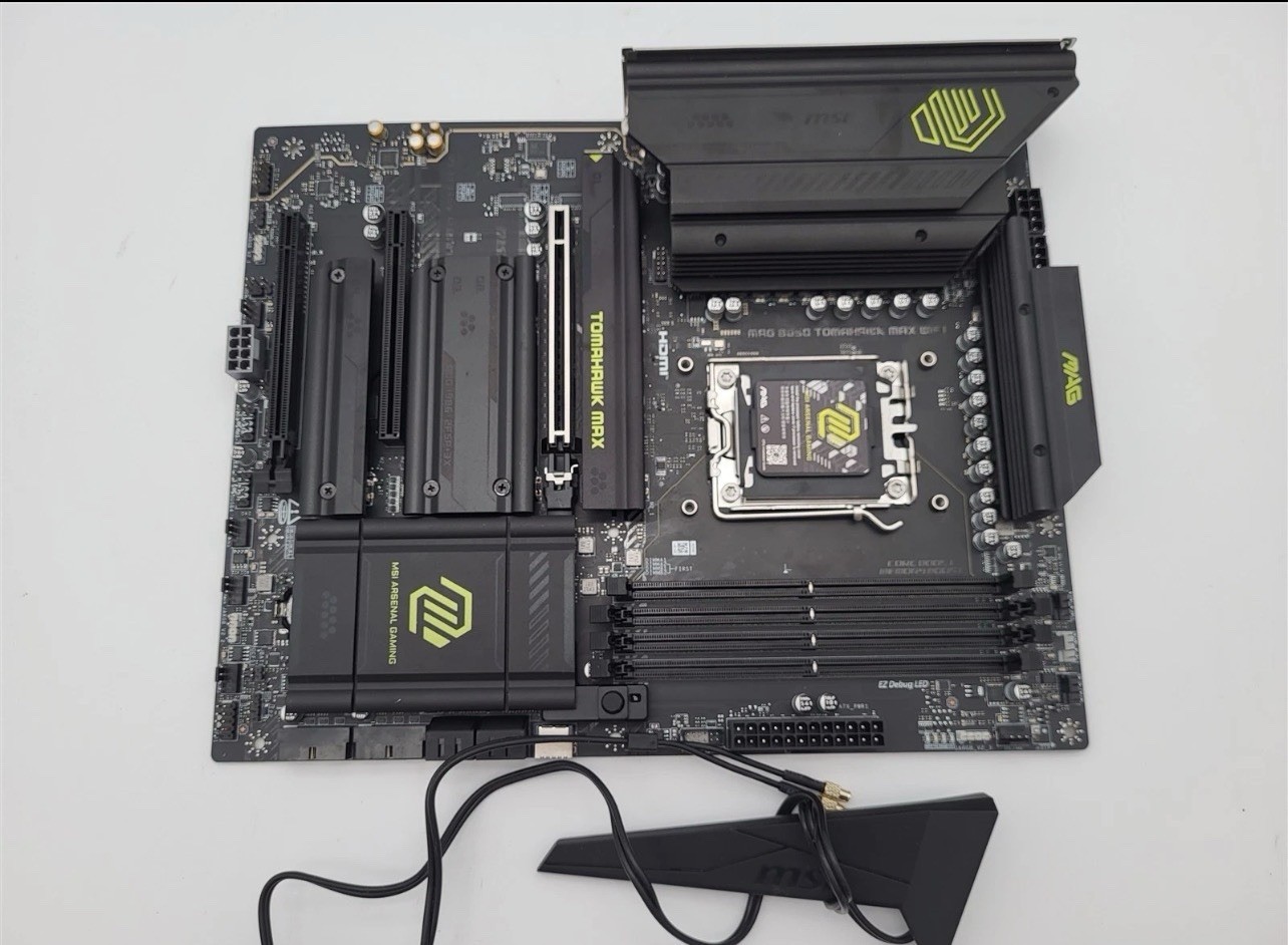 MSI MAG B850 Tomahawk MAX WiFi Motherboard, ATX, DDR5 New  Same Day Shipping