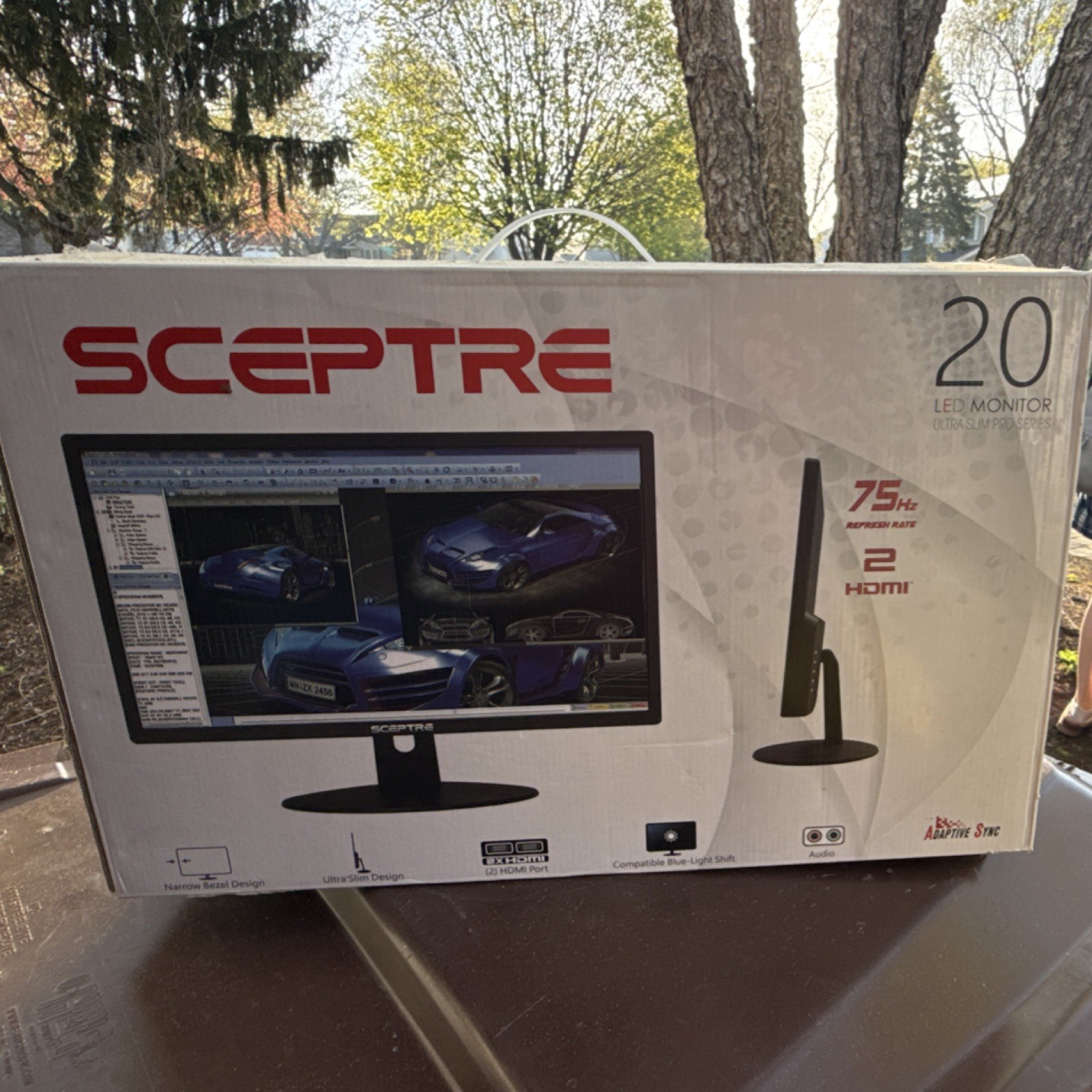 Sceptre 20" LED Ultra Slim Pro Series Monitor 75Hz 2 HDMI Adaptive-Sync Speakers