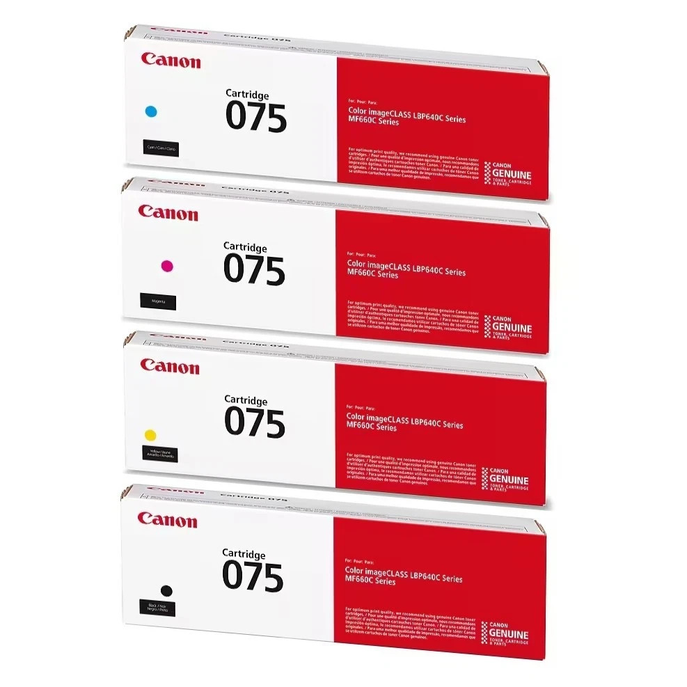 Canon 075 Original Toner Set ( Black, Cyan, Magenta, Yellow )