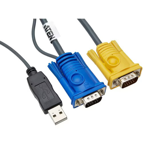 Aten-New-2L-5202UP _ ATEN 6 PS2 TO USB INTELLIGENT KVM CABLE  SPHD15M 