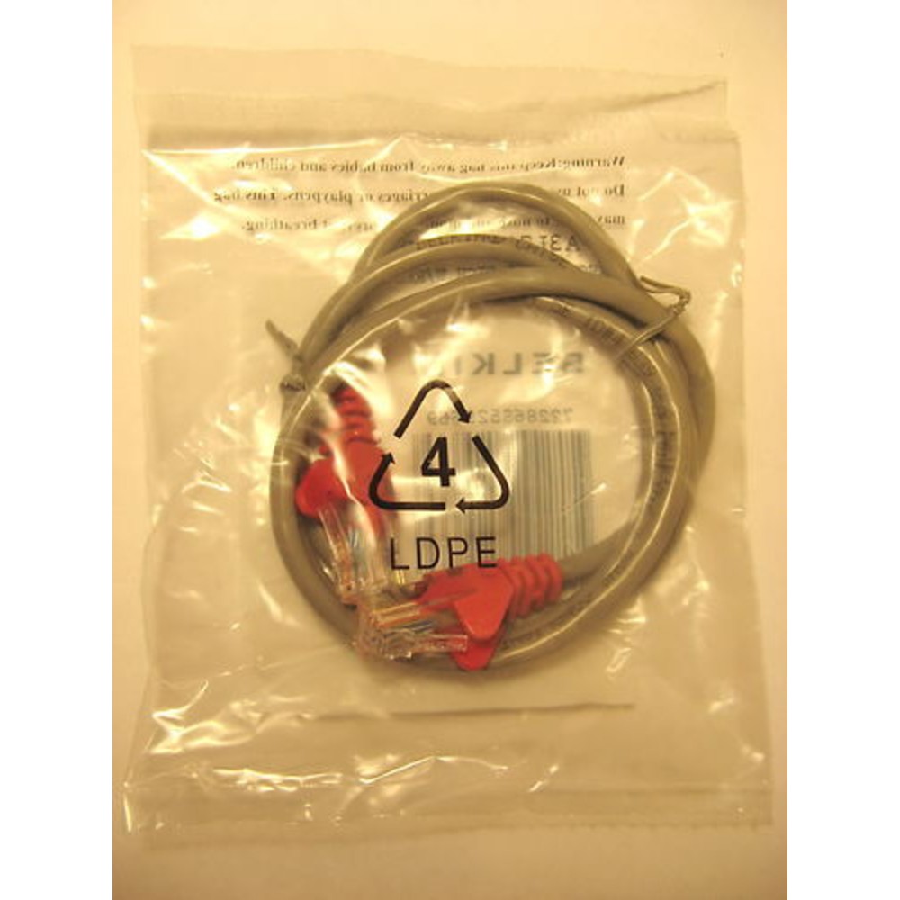 BELKIN INTERNATIONAL INC A3L791-03-RDS Cable Cat5E Utp Rj45M/M 3 Gry/Red Patch