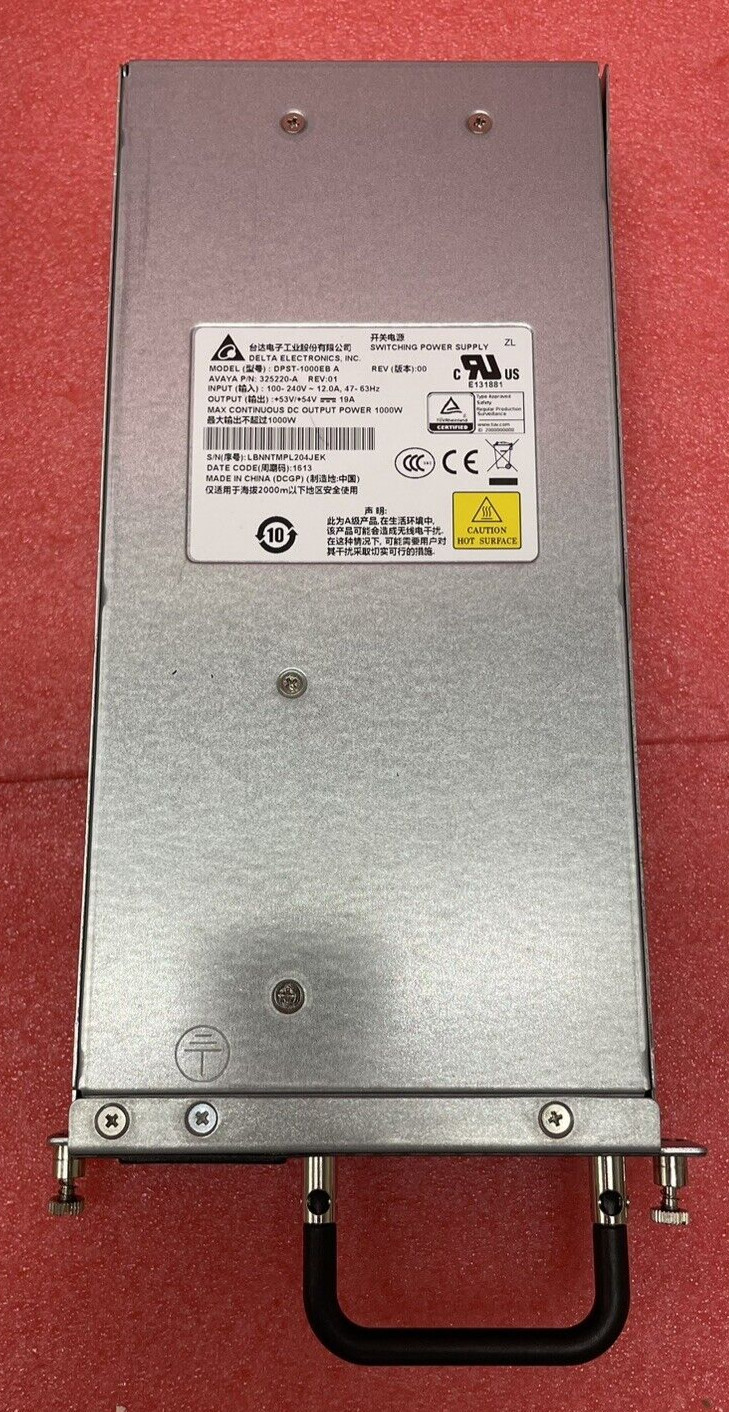 AVAYA/DELTA 325220-A  (DPST-1000EB)  POWER SUPPLY