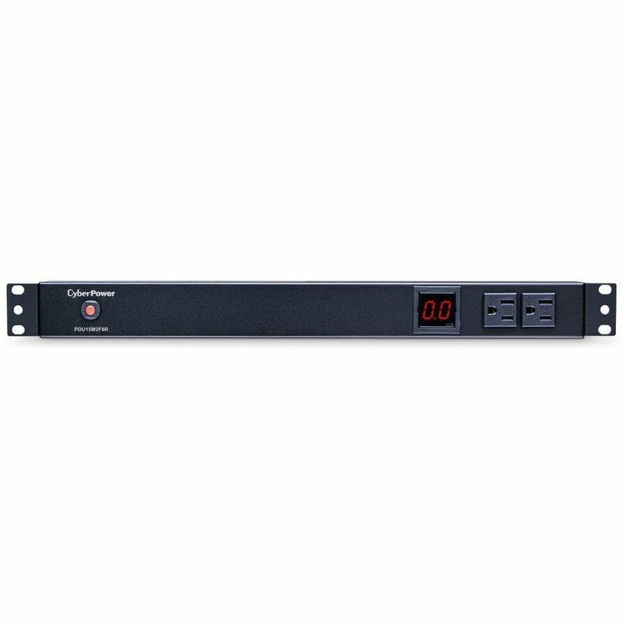 CyberPower Metered PDU15M2F8R 10-Outlets PDU - 1U Rack-mountable