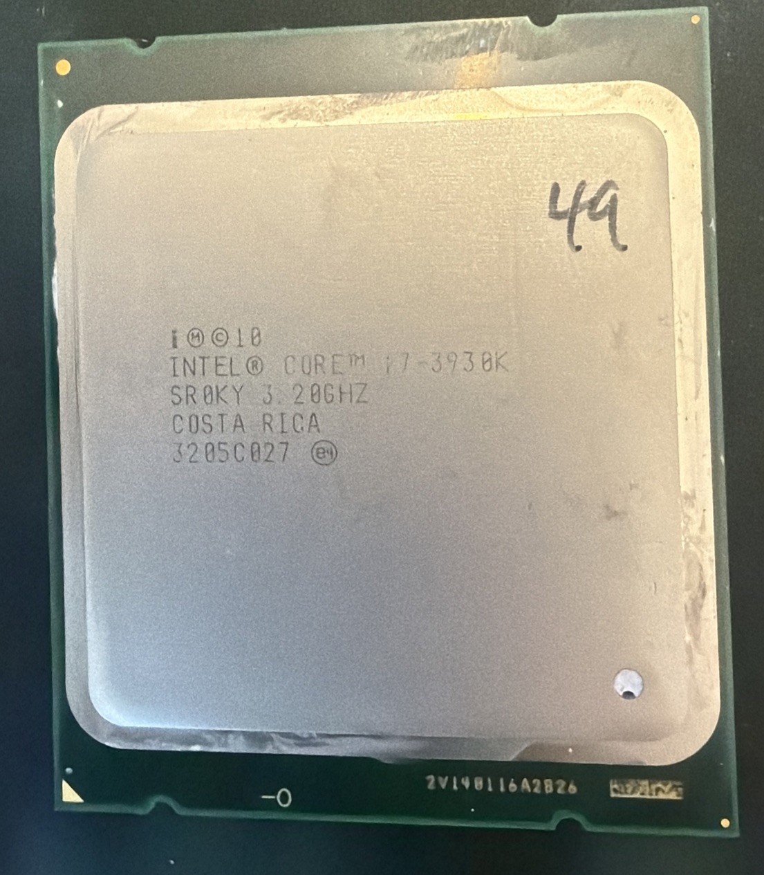Genuine Intel Core i7-3930K 6 Core 3.2GHz 12MB SR0KY LGA2011 CPU Processor