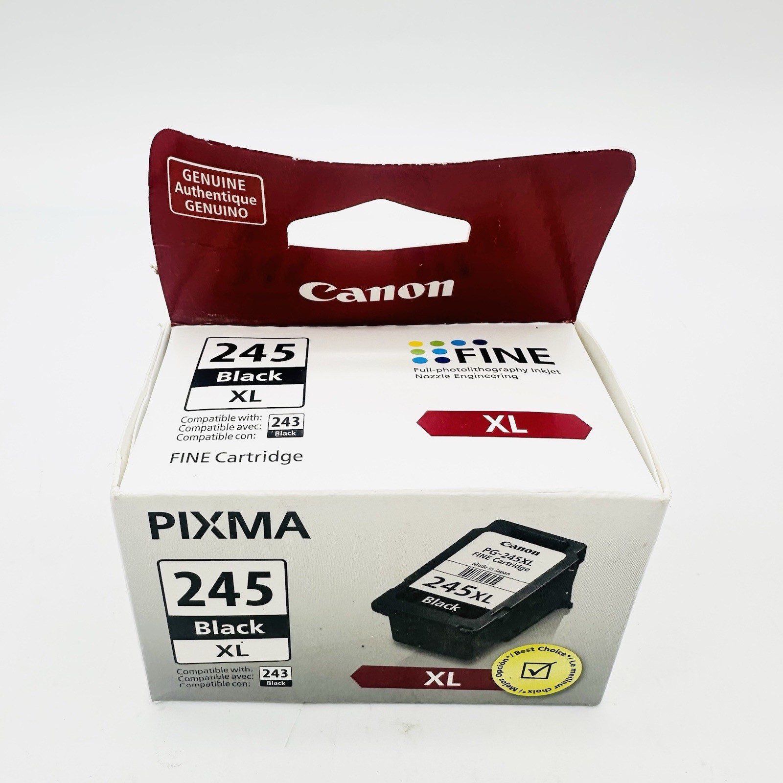 Genuine Canon PIXMA PG-245XL Black Ink Cartridge OEM High Yield NIB NEW