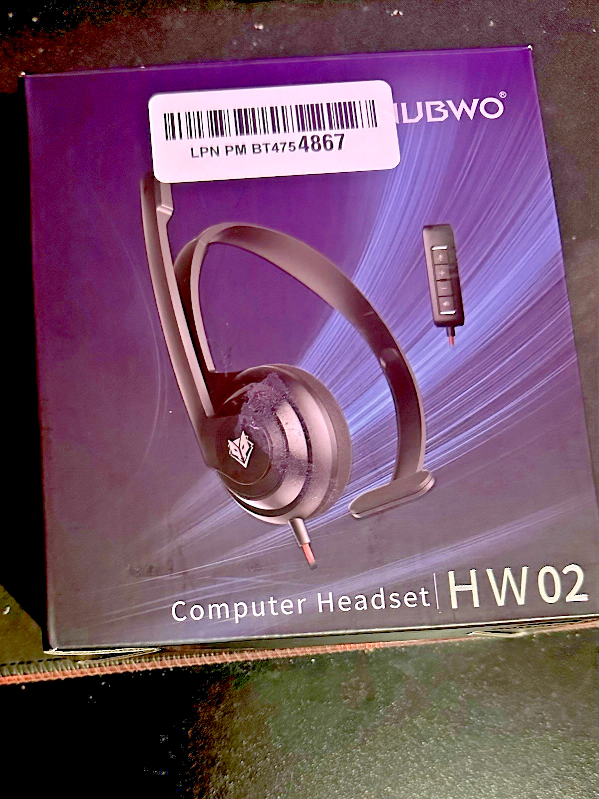 NUBWO HW02 USB Headset with Microphone Noise Cancelling &in-line Control