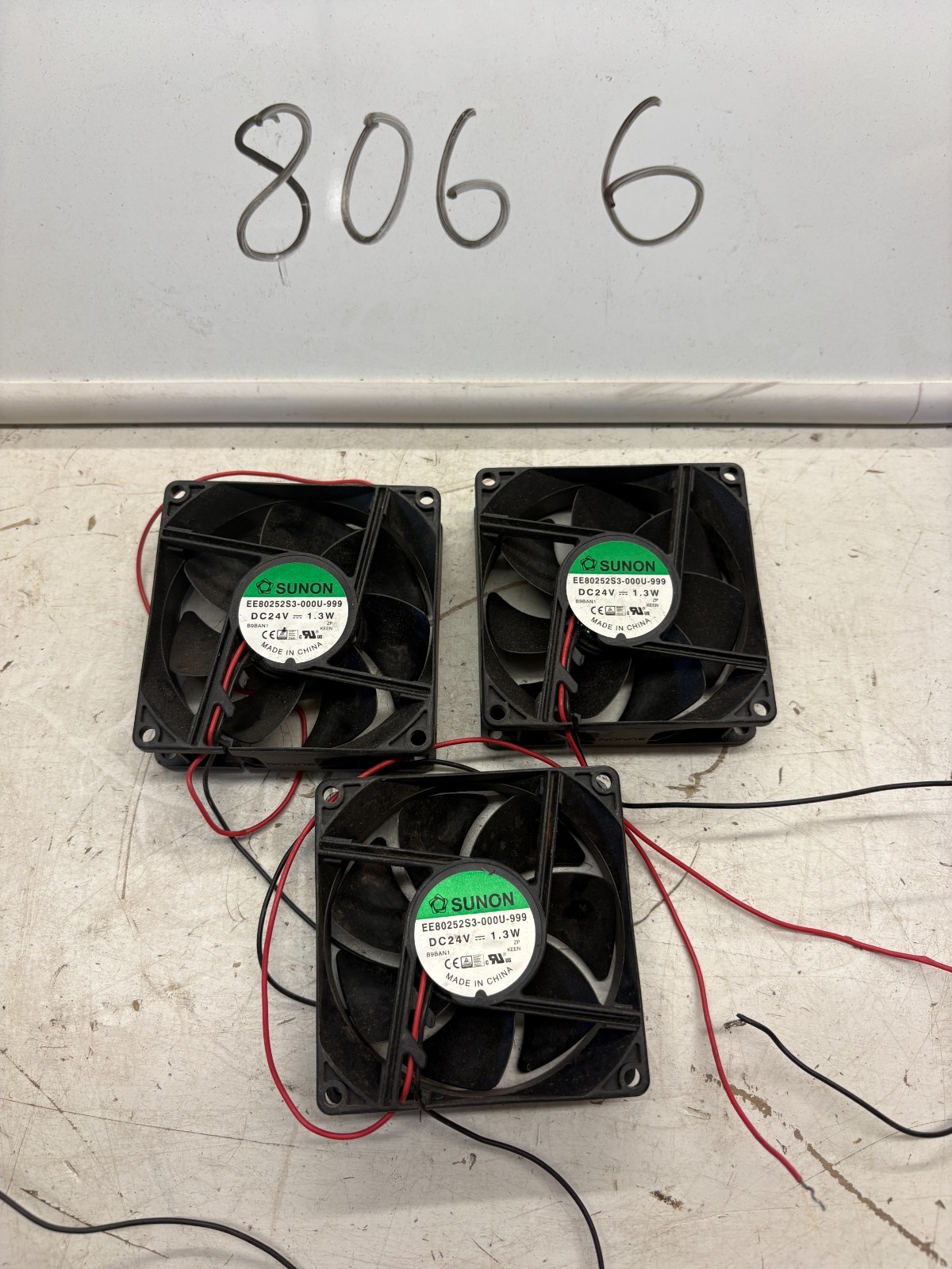 3 Pack - Sunon EE80252S3-000U-999 Case Fan DC 24v 1.3w