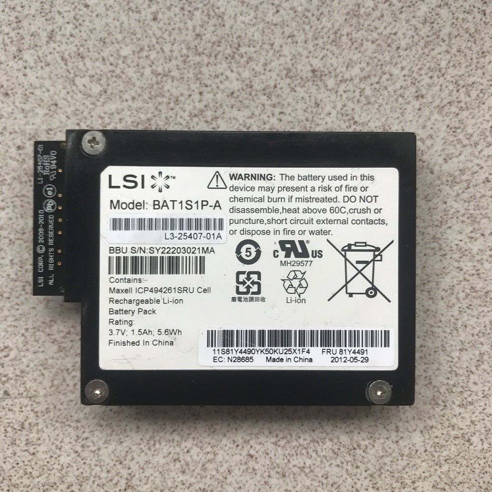 LSI super capacitor BBU09/BAT1S1P-A for 9265 9266 9270 9271 9285 9286