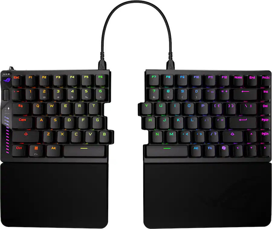 ASUS ROG Falcata 75% Wireless Hall Effect RGB Ergonomic Gaming Keyboard -VG READ