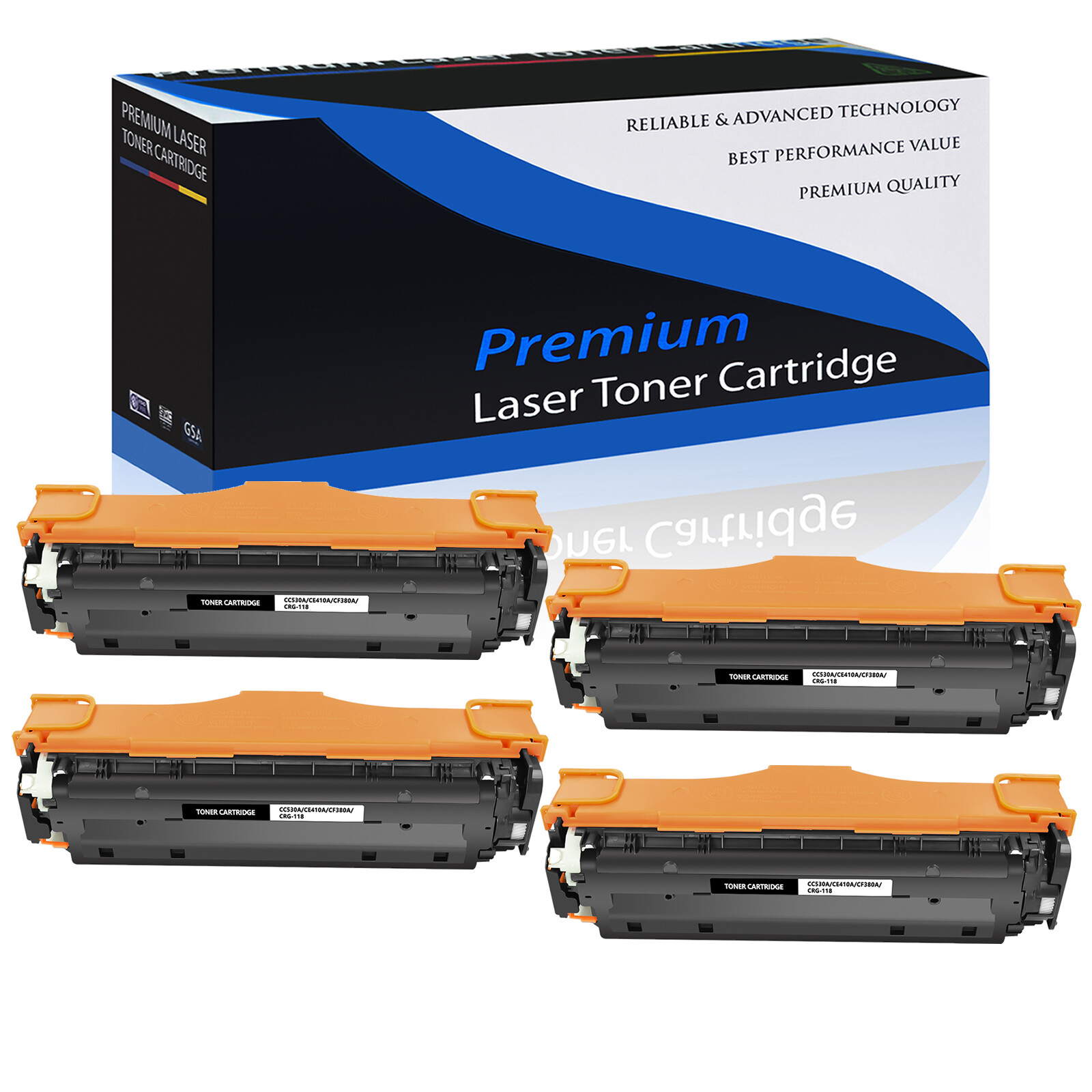 4PK CC530A 304A Toner for HP Color LaserJet CP2025n CM2320nf CP2025x CM2320n