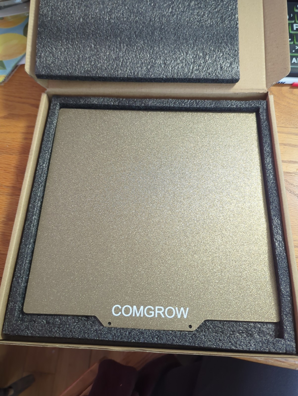 Comgrow PEI Sheet Magnetic Flexible Heated Bed, PEI Spring Steel 235X235Mm NEW