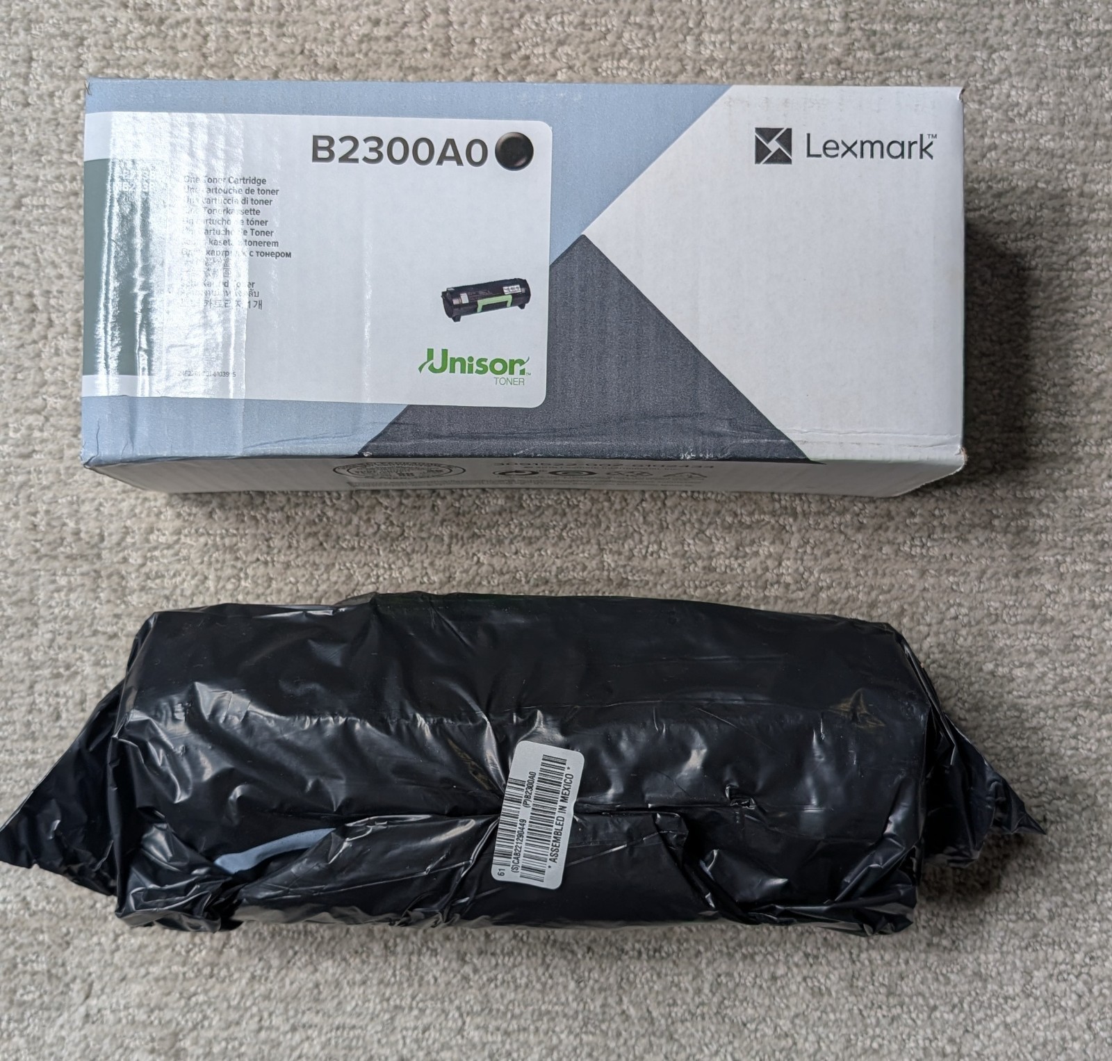 OPEN BOX-Lexmark B2300A0-Toner Cartridge-Black