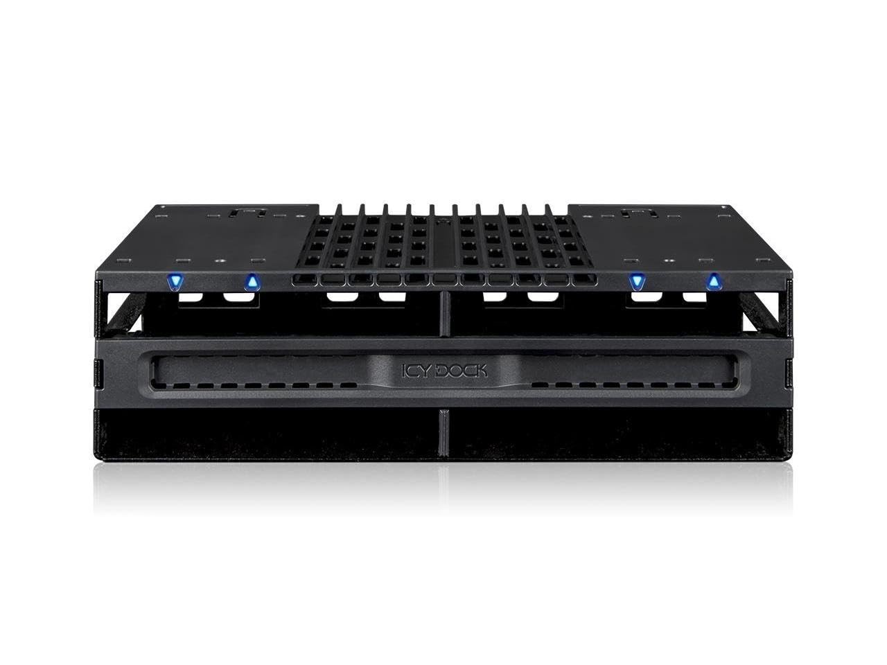 ICY DOCK 4 Bay 2.5 SAS/SATA SSD/HDD Tool Free Mobile Rack for 5.25" Bay | Flexid