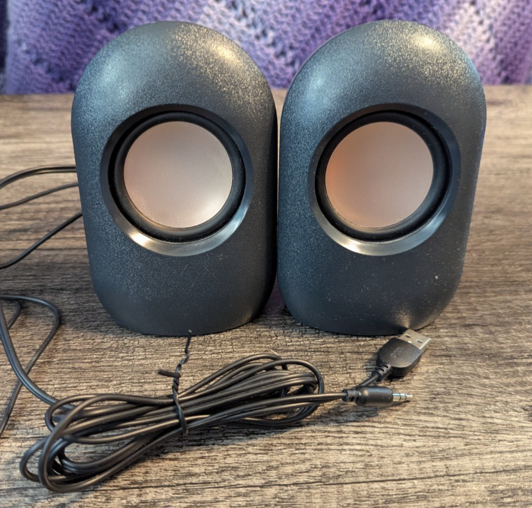 Onn USB Computer Speakers (Black)(Aux Connection)