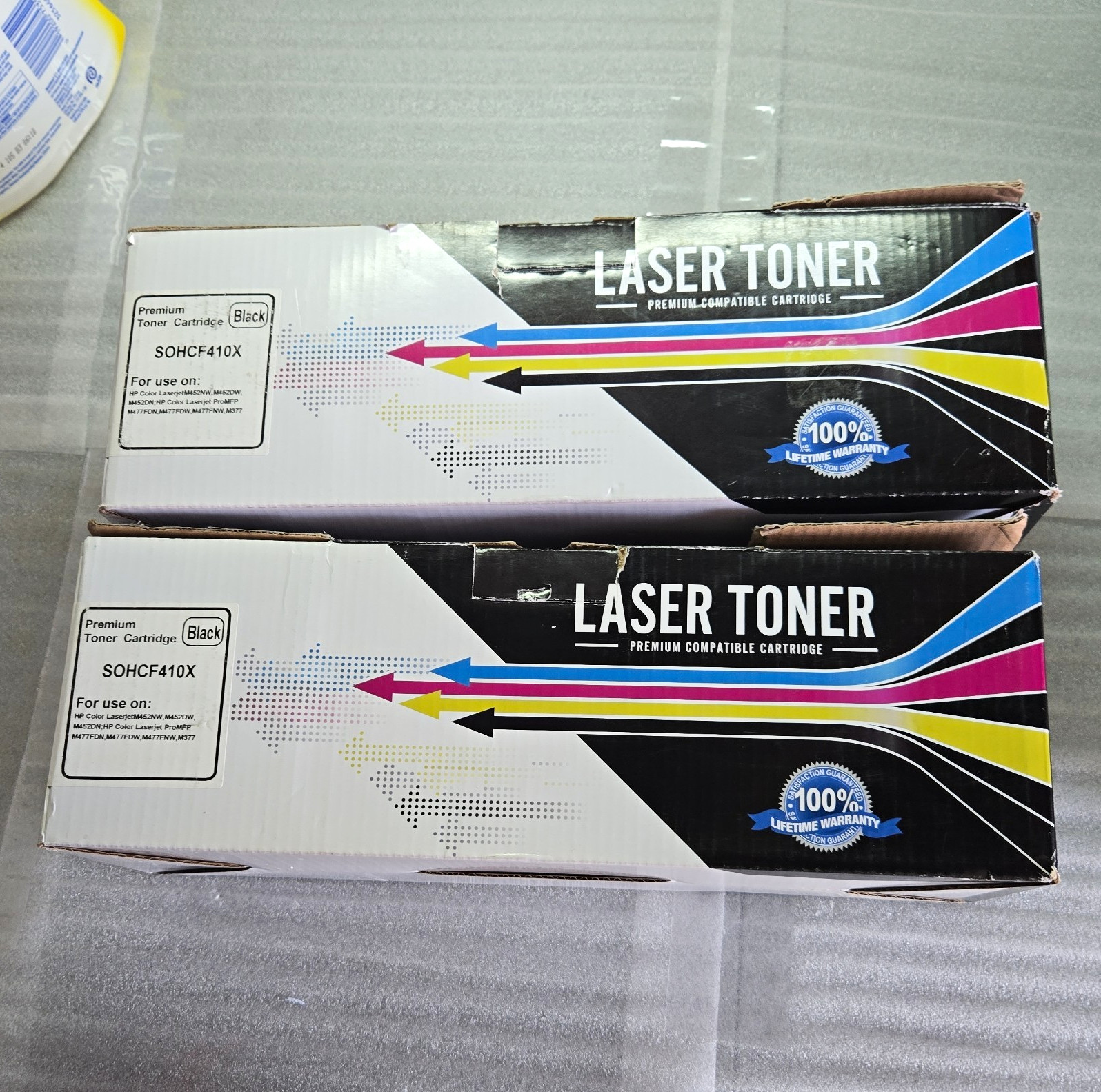 Premium Compatible 2pk SOHCF410X Black Laser Toner for HP Color LaserJet