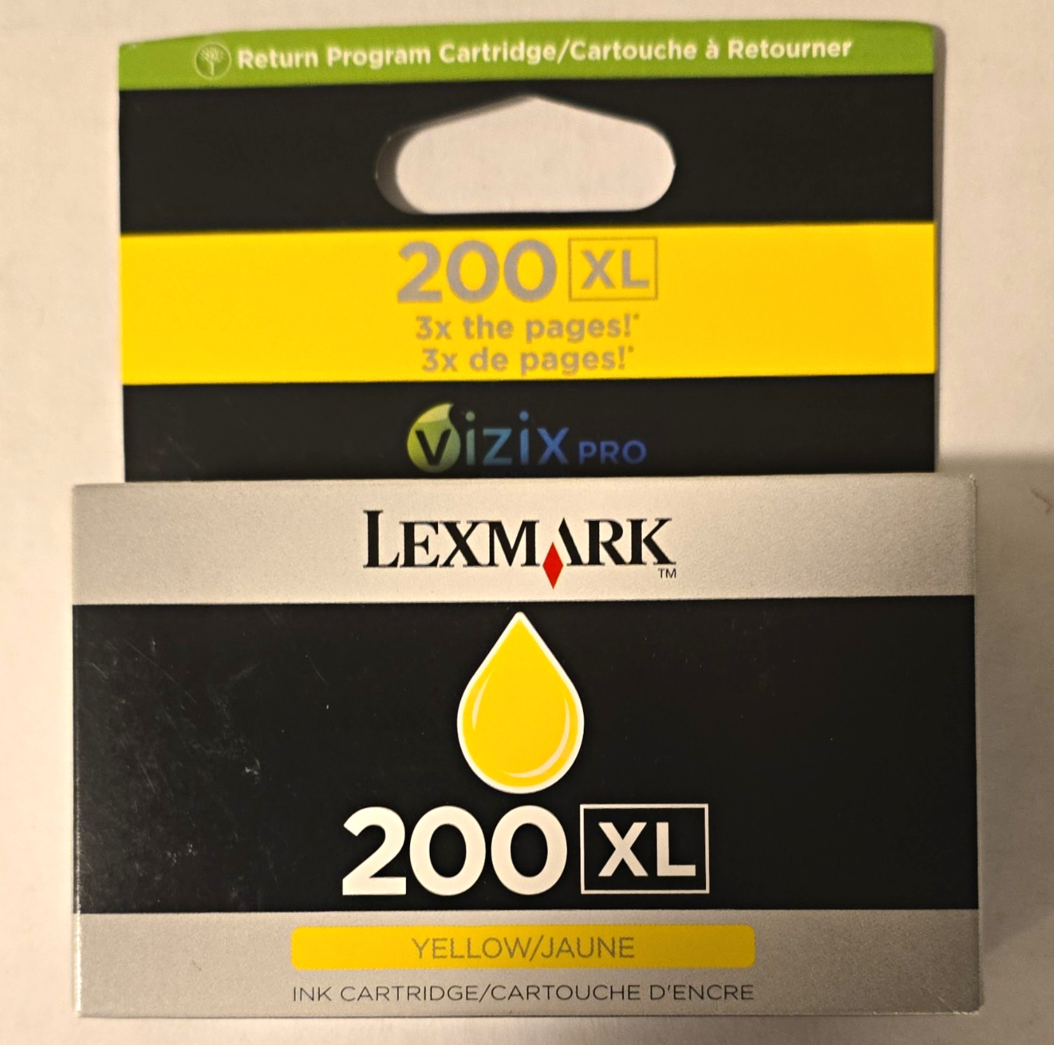 Lexmark 200XL Genuine Original Inkjet Ink Cartridge Yellow 14L0177 Pro5500