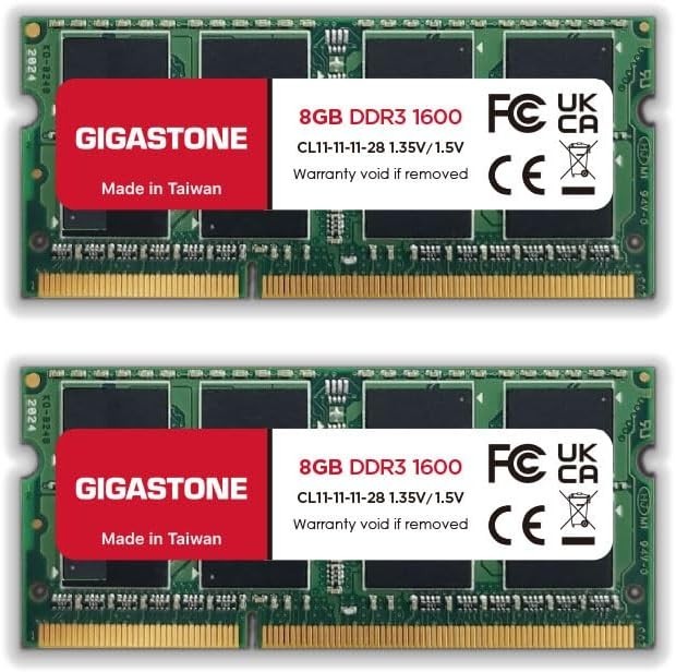 Upgrade Your Laptop with 16GB 1600MHz SODIMM RAM Kit - 204 Pin, Unbuffered