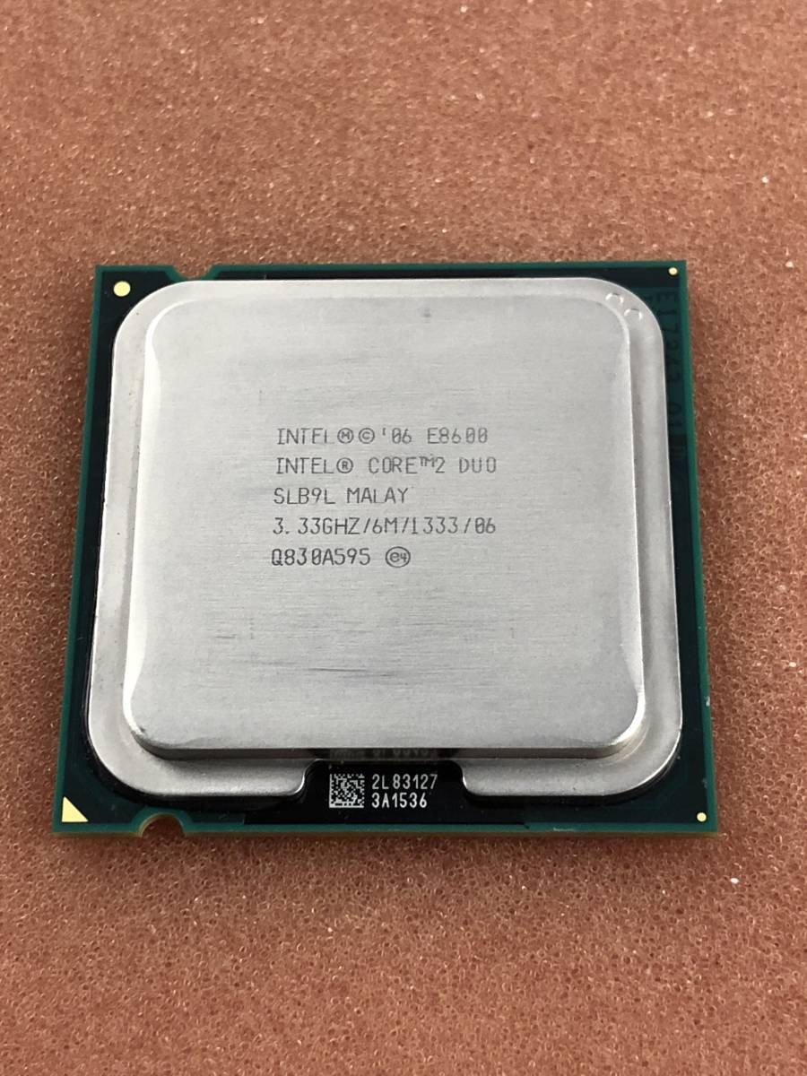 [Used Parts] Multiple purchase allowed CPU Intel Core 2 Duo E8600 3.333GHz SLB9L