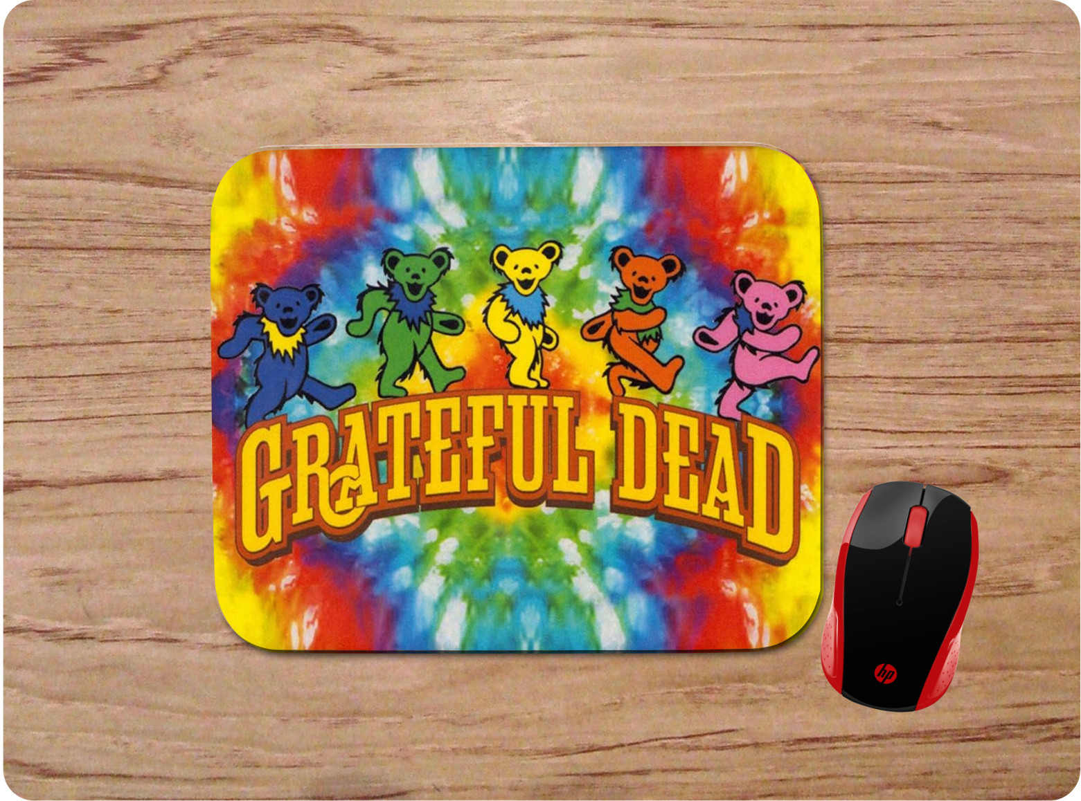 GRATEFUL DEAD TIE DYE CUSTOM DESIGN DESK PC MOUSE PAD MAT HOME OFFICE GIFT D2
