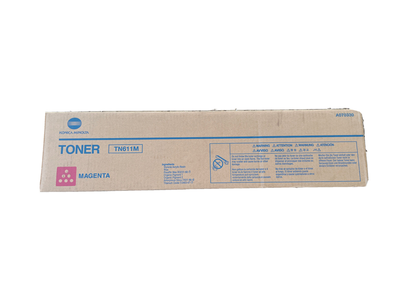 Genuine Konica Minolta A070330 TN-611M TN611M Toner Cartridge Magenta BizHub C55