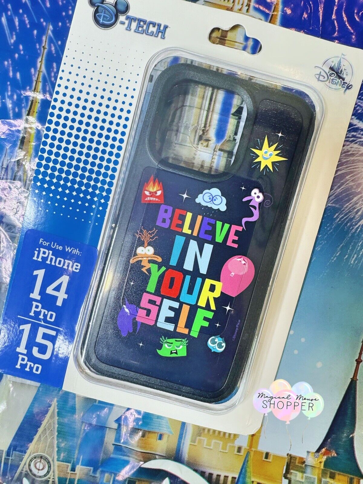 2024 DISNEY PARKS Inside Out 2 Believe in Yourself iPHONE 14, 15 Pro Max Cover